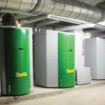 Pellet boiler / floor-mounted / industrial